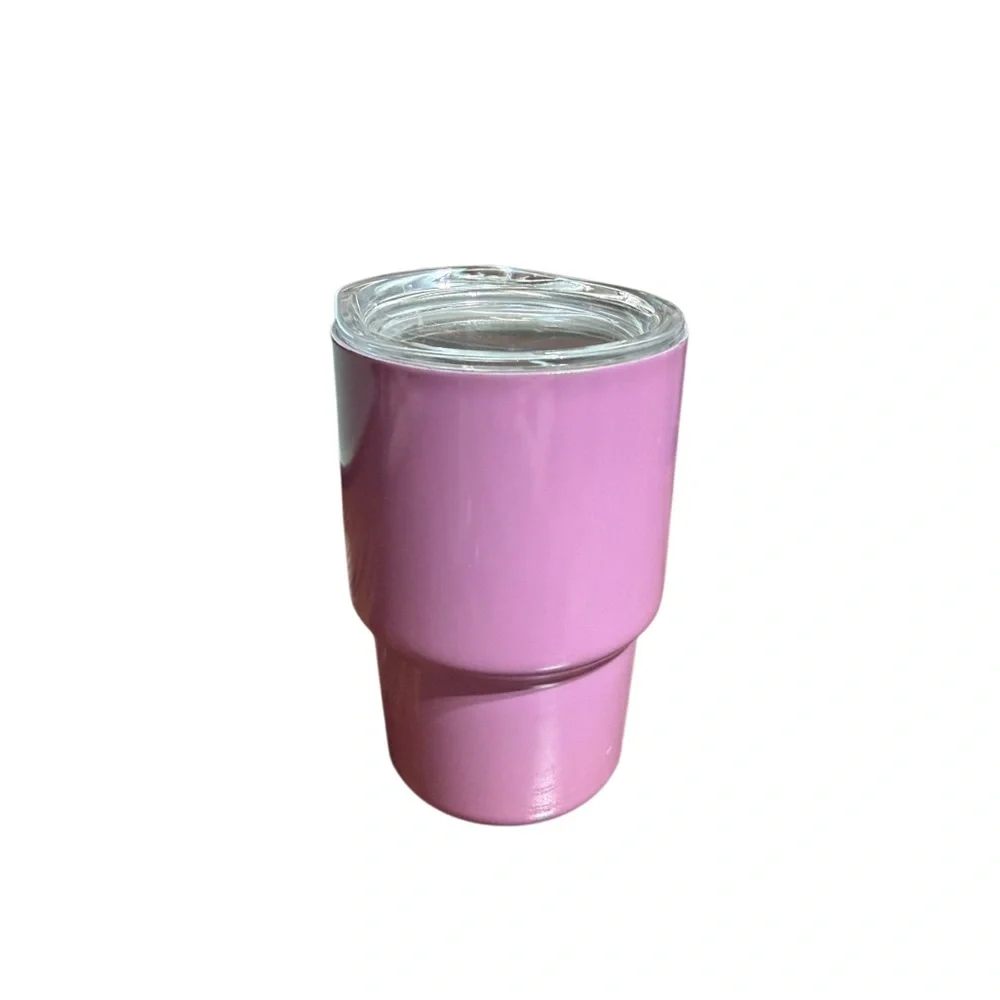 Tiny 3 Inch Stainless Steel Tumbler With Straw and Lid